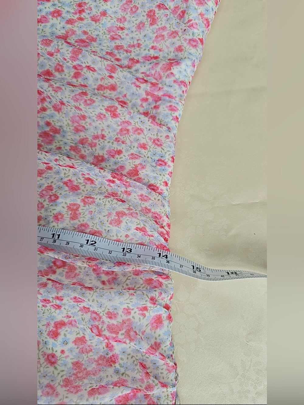 Bardot Pink Ditsy Floral Ruched Midi Dress Size 6 NWT - Picture 5 of 10